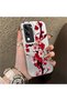 Vivo Y29S Compatible Silicone Edge Hard Back Case Couple Phone Case with Floral Pattern - 3