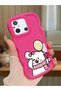 Poco C55 Compatible Case Camera Protector Red Silicone Couple Phone Case Cat Pattern