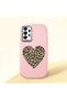 Samsung Galaxy A33 Compatible Case Camera Protector Pink Silicone Couple Phone Case Heart Pattern