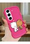 Tecno Camon 40 Pro 5g Compatible Case Camera Protection Red Silicone Couple Phone Case Cute Pattern