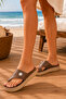 Akn E489Z001 Beach Pool Flip Flops Summer Women's Slippers - 3