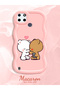 Realme C25Y Compatible Case Camera Protector Pink Silicone Couple Phone Case Cute Pattern - 2