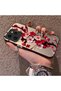 Tecno Spark 40 Compatible Silicone Edge Hard Back Case Couple Phone Case with Floral Pattern - 2