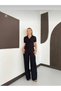 Women's Short Sleeve Shirt and Pants Two-Piece Set - 4