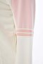 Women's Cotton High Collar Zippered Tracksuit Set Powder Pink-8534 - 8