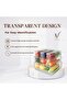 10 Pack Fridge Organizers, Stackable Refrigerator Organizer Bins with Lids, BPA-Free Clear Fridge Storage Containers for Fruit, Vegetable, Food, Drinks, Cereals, Storage Bins - 4