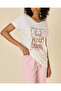 Women White and Pink And Printed Pyjama Set - 4