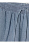 Vizyon New Season Indigo Women's Jean Shorts with Elastic Waist - 6