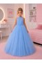 Girls' Back-Detached Dress with Detail on the Back and Crown for Graduation, Wedding, Special Day, Birthday - 2