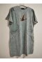 Superior Quality, 95% Cotton, 5% Lycra, Stonewashed, Thin, Cotton Tencel Fabric, Does Not Show Underwear, Stylish Dress with 2 Pockets - 7