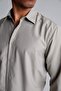 Anti-Wrinkle Standard Fit Linen Long Sleeve Gray Shirt H0333Ax26Sm - 7