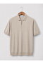 Half-Zip Premium Polo Collar Knitwear T-Shirt - Cotton & Tencel - 3