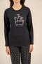The Pretty Princess Anne Girl's Navy Blue Long Sleeve Pajama Set Ar3731-A-V1 - 4