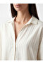 Trendlucky Striped Oversize Women's Shirt with a Difference - 3