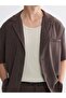 Lcw Vision Brown Regular Fit Short Sleeve Men's Jacket - 3