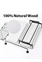 CozyNest 4Pcs Floating Wall Shelves, Solid Wood and Iron Wall-Mounted Storage Racks with Leaf-Shaped Metal Mesh & Towel Bar - 5