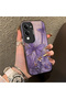 Vivo Y04 Compatible Silicone Edge Hard Back Case Couple Phone Case Butterfly Pattern - 3