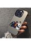 iPhone 17 Compatible Silicone Edge Hard Back Case Couple Phone Case with Football Pattern - 4