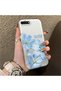 iPhone 7 Plus Compatible Silicone Edge Hard Back Case Couple Phone Case with Floral Pattern - 3