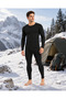 |   Men's Winter Thermal Underwear Set with Lcr, Cotton Inside, Flexible Outdoor Top and Bottom Set - 6