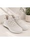 Pasomia Unisex Beige Breathable Lightweight Flexible Knitwear Sneaker Sports Shoes 062 - 6