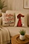 Set of 2 Decorative Throw Pillow Covers – Coffee-Themed Dog and German Text Design