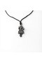Unisex with Chrome Owl Figure - Adjustable Wisdom Themed Animal Figure Necklace with Oil-Resistant Cotton Cord - 2