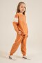 Girl's Printed Yellow Long Sleeve Tracksuit Set Us2704-C-V2 - 2