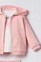 Embroidered Baby Girl Cardigan Pink Long Sleeve Pajama Set Usb3254-C-V2 - 3