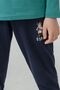 Boy's Pajama Set Printed Green Long Sleeve Pajama Set Us2639-C-V1 - 4