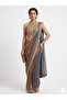 Imperial Amber Embroidered Halter Ensemble - 2