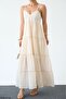 Women's Strappy Sleeveless Long Viscose Dress
