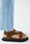 Azelya 2 Women's Genuine Leather Buckle-Strap Tan Sandals - 2