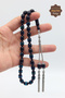 Parliament Blue Double Silver Tassel Alexander Cut Vermeil Fire Amber Prayer Beads 201025710 - 5