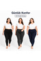 |   Women's Oversized Plus Size 3-Piece Cotton Thermal Leggings Black, Navy Blue, Anthracite (3 Pieces) - 8