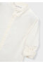Boy's Stand Collar Shirt Cream 3118 - 4