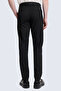 Black Slim Fit Fabric Trousers with Side Pockets - 4