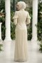 Drapeli Beige Hijab Evening Dress 70196Bej - 2
