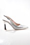 893 Women's Honeycomb Galvanized Open-Back Heeled Shoes - 3