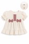 Girl's Summer Shorts Set with Bow Detail - 5
