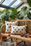 Set of 3 Buldan Handmade Cotton Punch Embroidered Throw Pillow Covers - Colorful Polka Dot Patterned Bohemian Pillow - 6