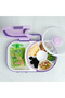 Compartment Lunch Box With Detachable Spinner Set & Carry Handle - Purple - 8