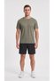 Men's Khaki Color Breathable Sweat-Wicking Sports T-Shirt