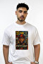 50 Cent_9 Design Printed Oversize White T-Shirt
