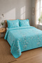 طقم غطاء سرير مزدوج مبطن متعدد الأغراض بنمط ساكورا مع غطاء وسادة
