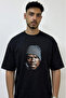 50 Cent_52 Design Printed Oversize Black T-Shirt
