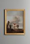 A White Horse - Vintage Patterned Painting - Fine Model