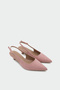 Clint Buckle Pointed Toe Women's Powder Heeled Shoes - 2