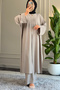 6548 - Stylish, Comfortable, Soft, Special Wanda Viscose Fabric, Women's Set with Slit Detail Long Tunic - 4