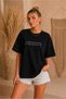 Women's Oversize Minimal Word Print Summer T-Shirt Women's Adult T-Shirt Basic T-Shirt Crew Neck Printed Short Sleeve Summer Combed Cotton T-Shirt - 6